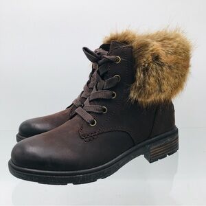 UGG Women's Brown Fur-Lined Ankle Boots Size 6 M